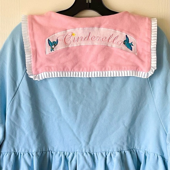 Lazy Oaf X Disney Cinderella Sweater Dress Blue Pink Long Sleeve Size Small GUC - Picture 8 of 10
